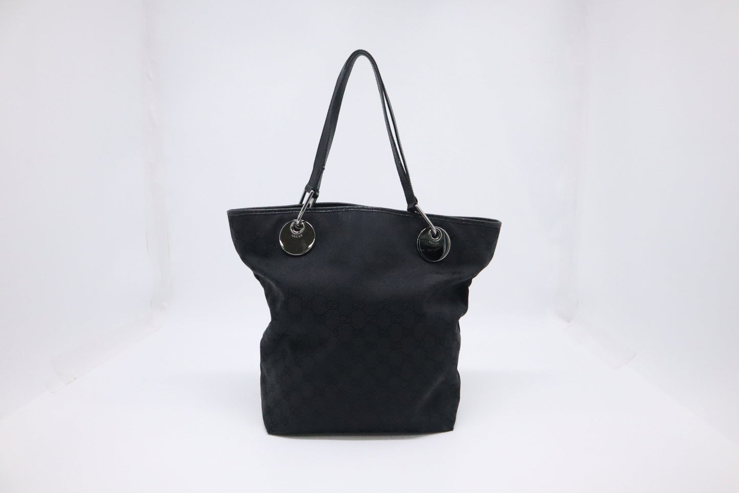 Gucci Bucket Tote in Black GG Canvas