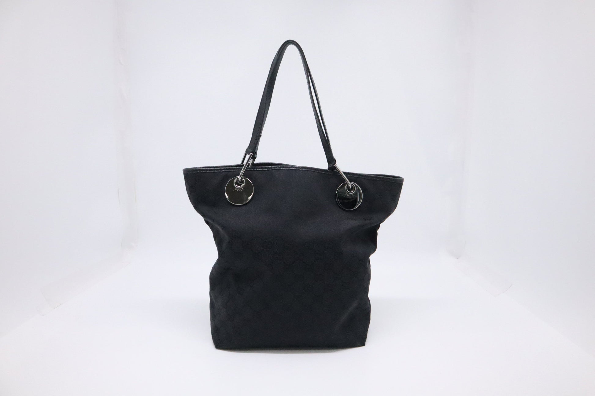 Gucci Bucket Tote in Black GG Canvas