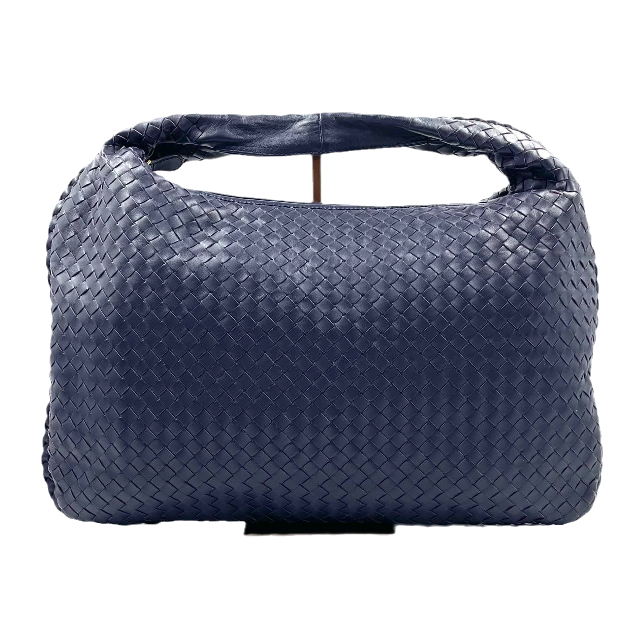 Bottega Veneta Hobo Bag Medium Navy Lambskin leather Mint