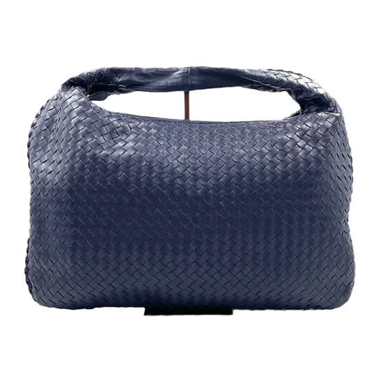 Bottega Veneta Hobo Bag Medium Navy Lambskin leather Mint