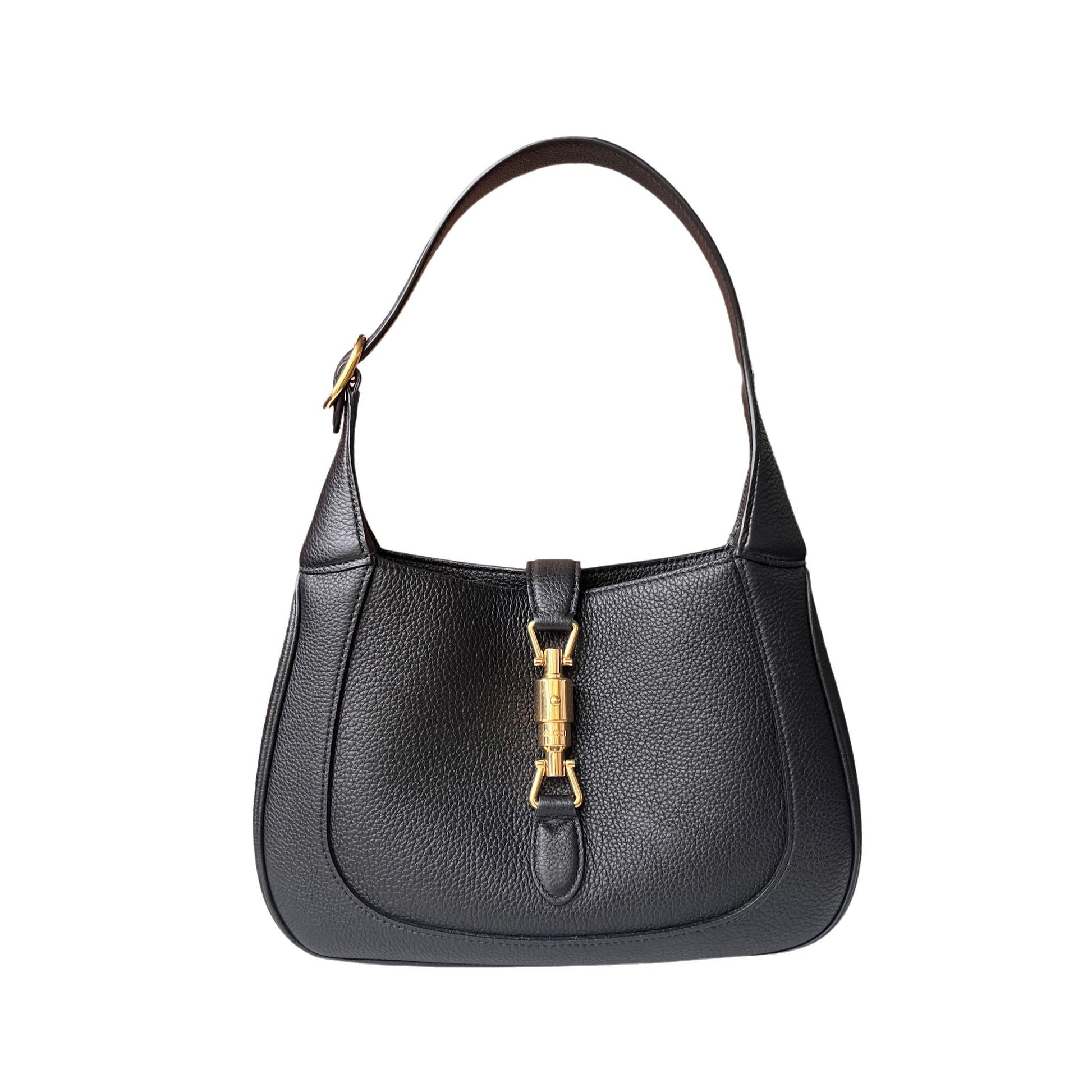 Gucci Jackie 1961 Black Pebbled Leather Bag Small