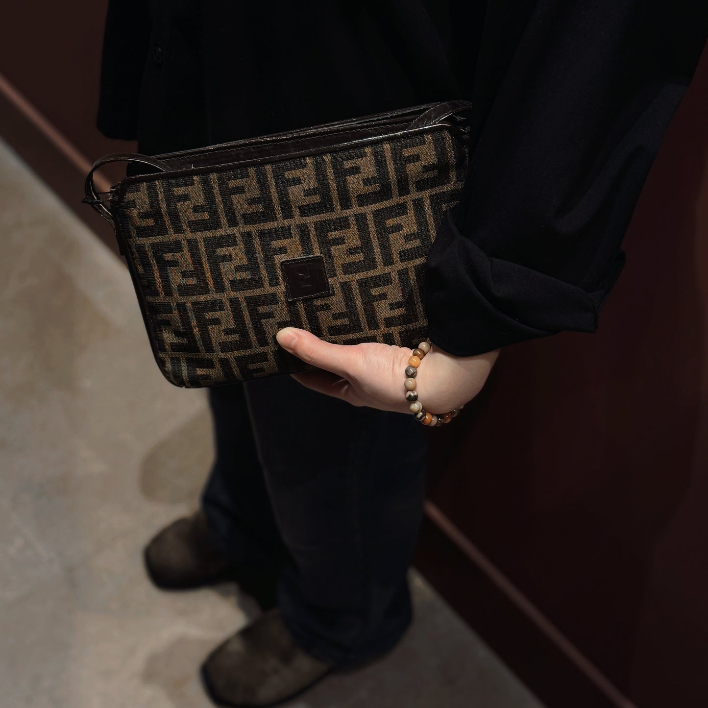 Fendi Zucchino Bowler Bag