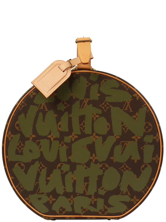 LOUIS VUITTON Canvas Monogram Graffiti Boite Chapeau 30 Brown/Khaki