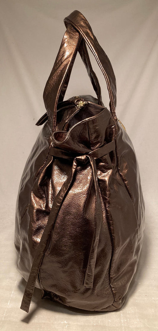 Gucci Leather Patent Leather Handbag