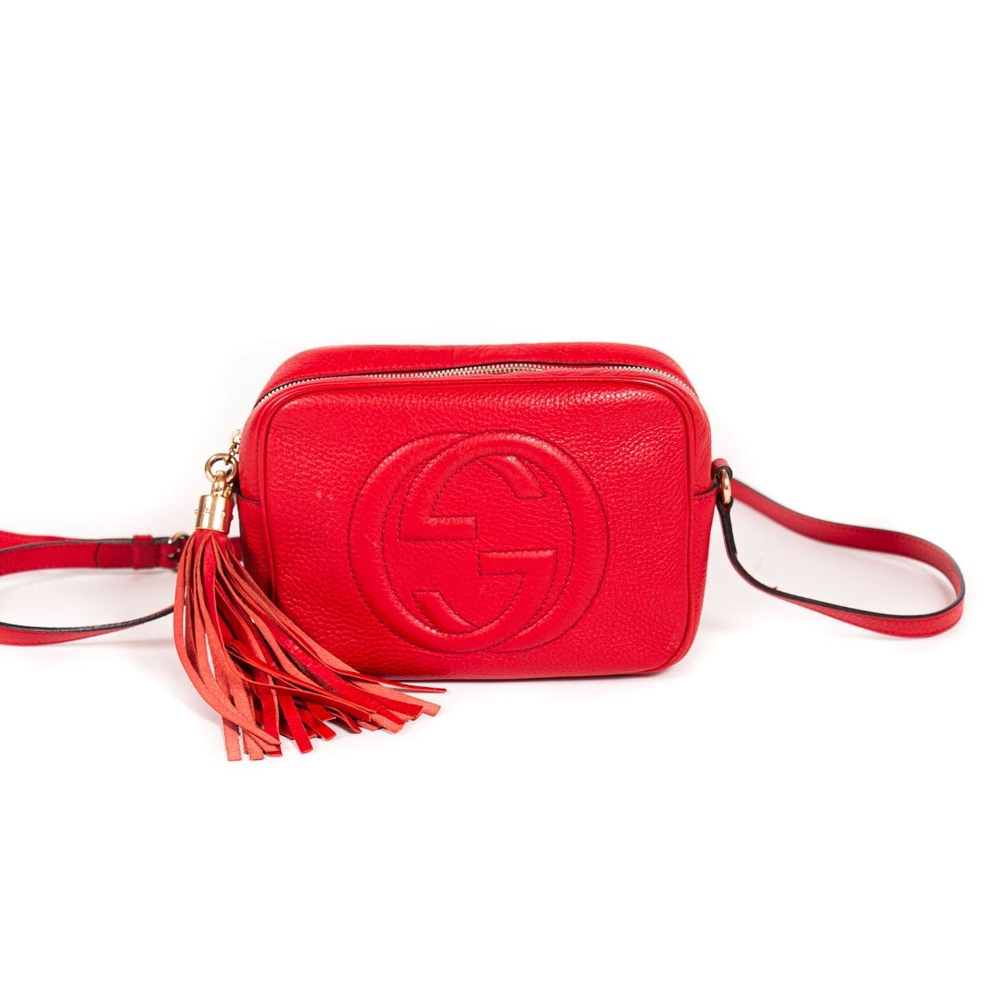 Gucci Soho Leather Canvas Shoulder Bag Style 5