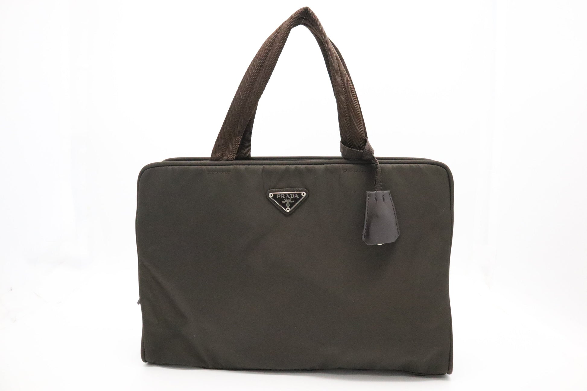Prada Business Bag in Brown Nylon