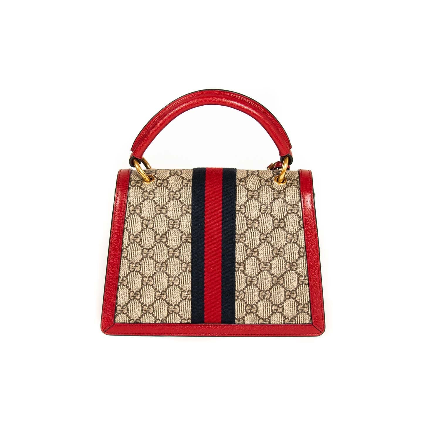 Gucci GG Supreme Leather Canvas Shoulder Bag Style 4