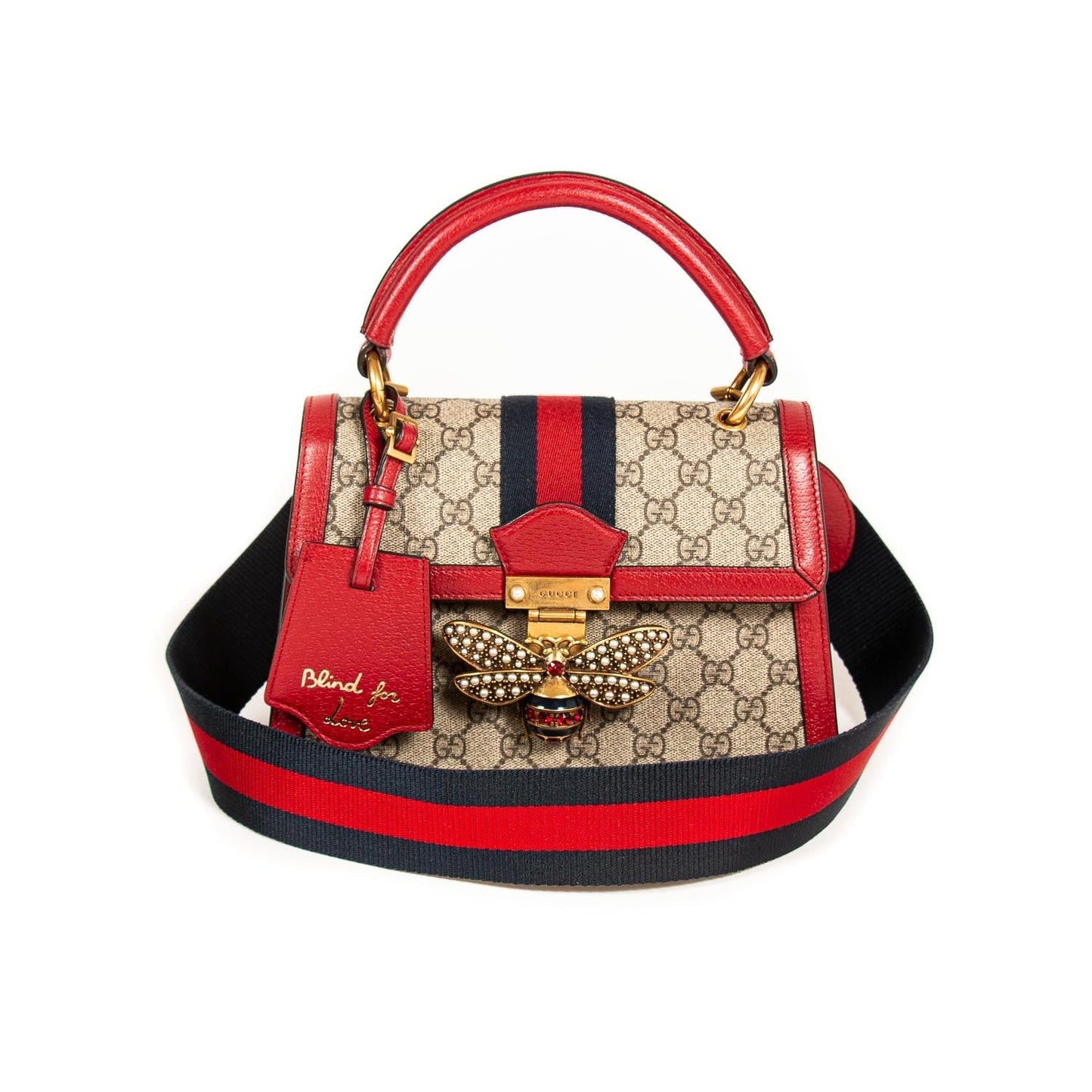Gucci GG Supreme Leather Canvas Shoulder Bag Style 4