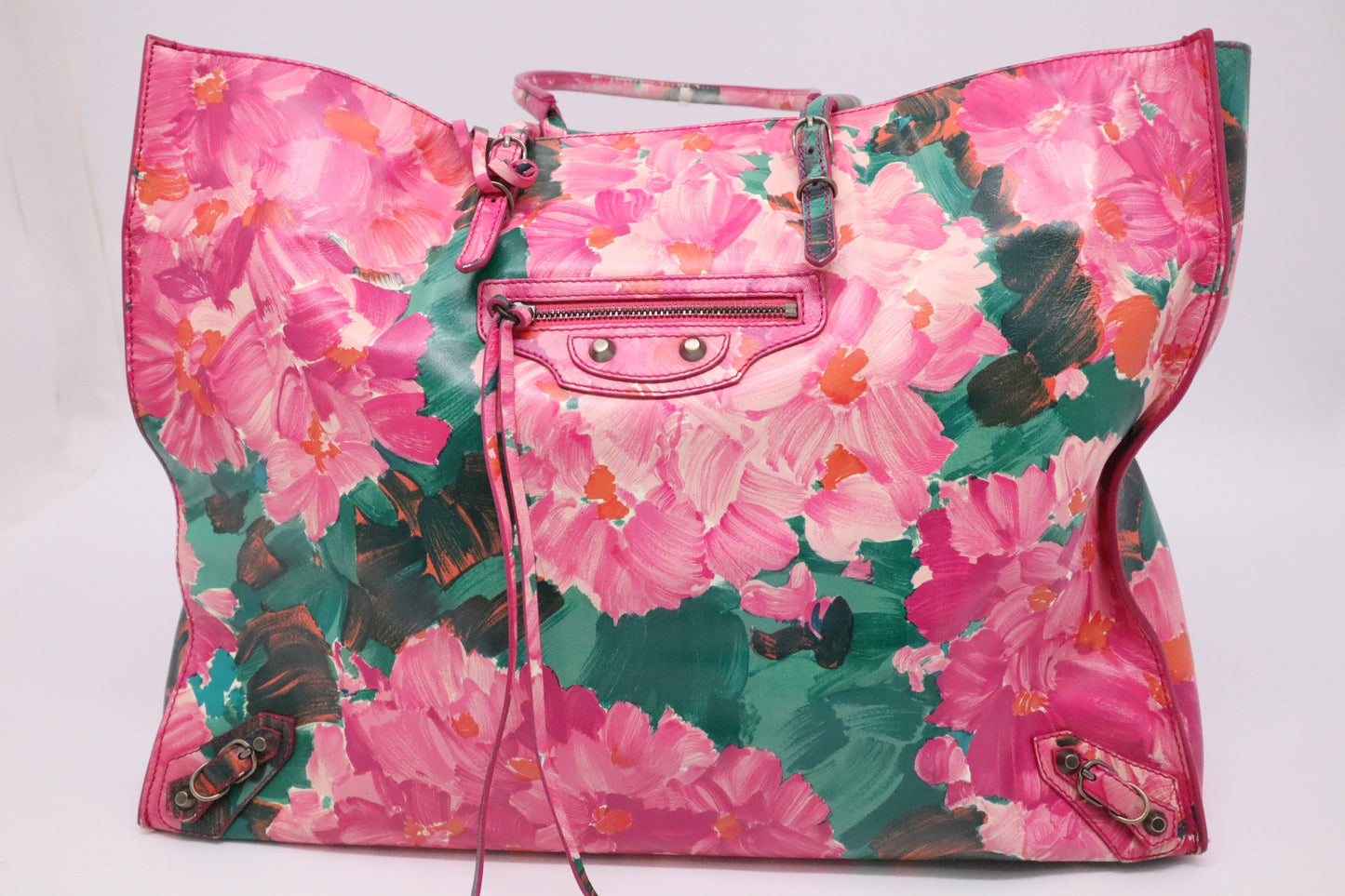 Balenciaga Papier Tote in Floral Leather