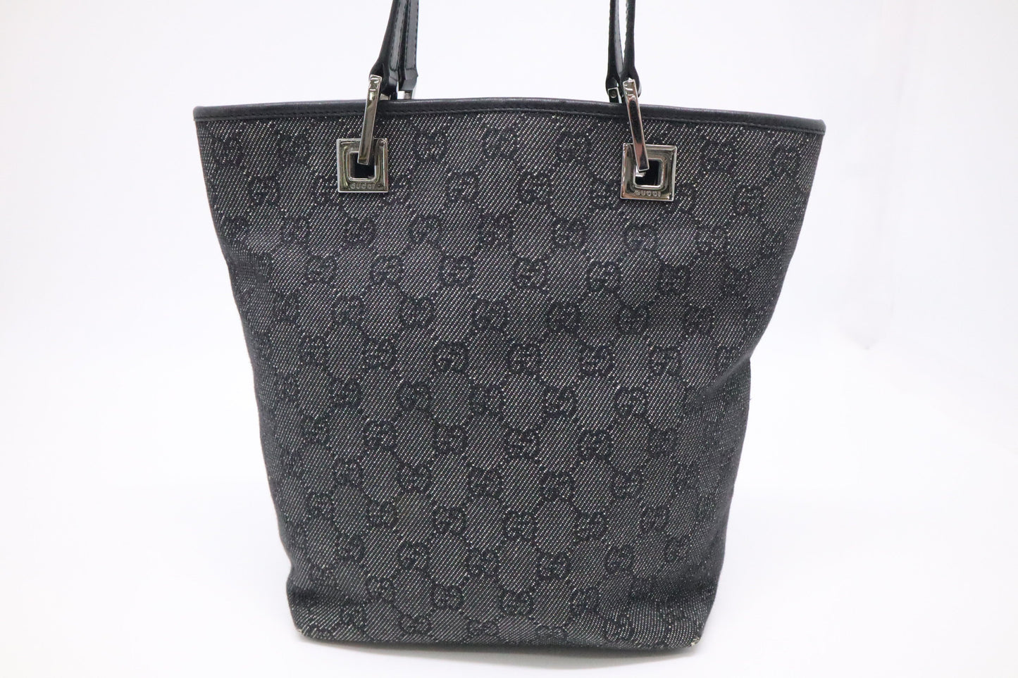 Gucci Mini Bucket Bag in Grey Canvas