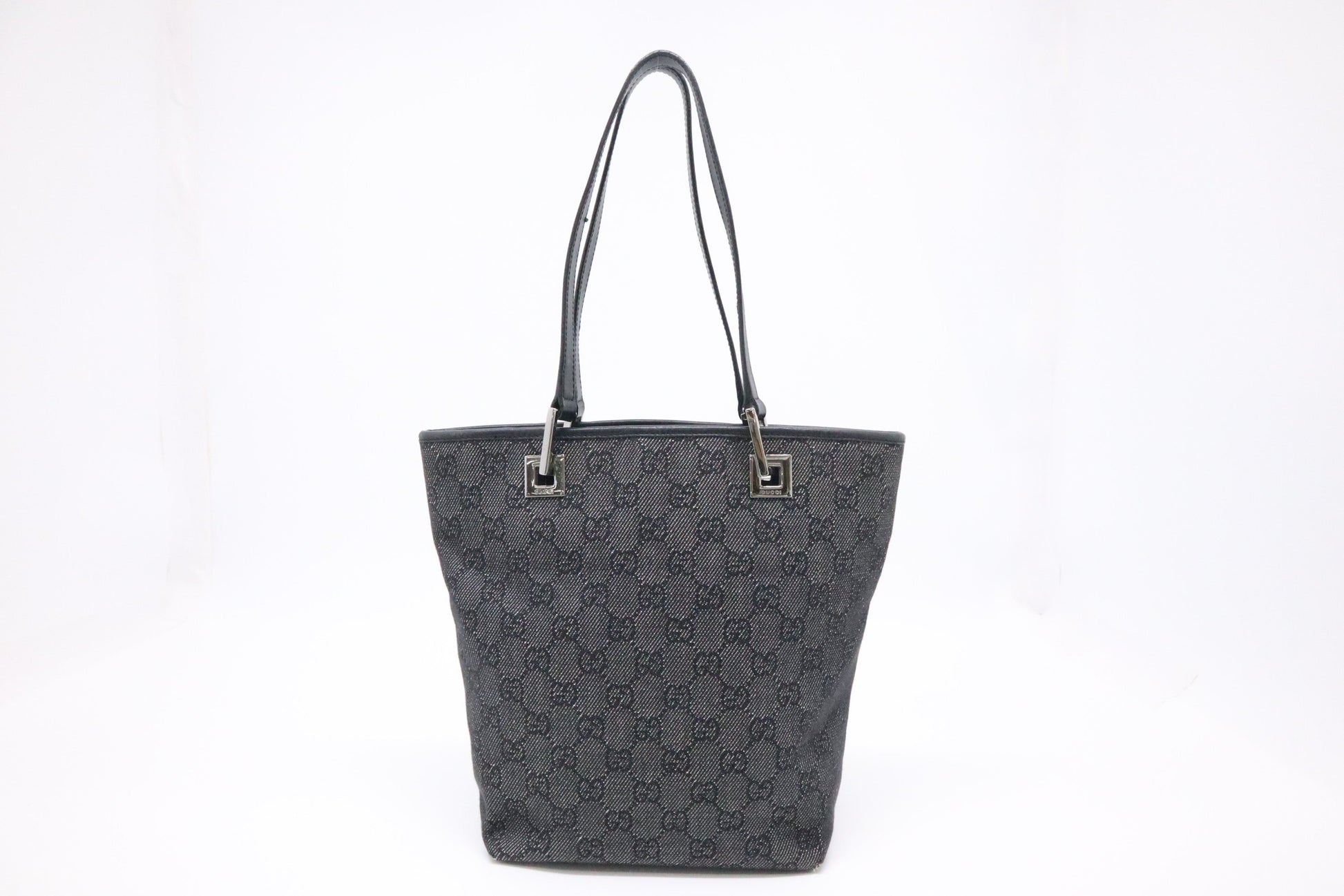 Gucci Mini Bucket Bag in Grey Canvas