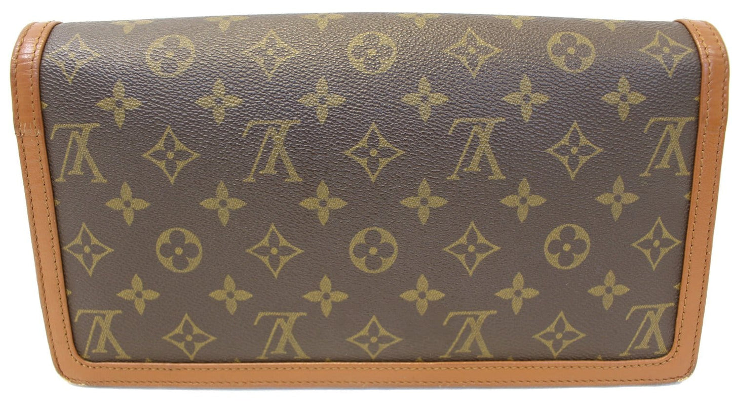 LOUIS VUITTON Monogram Pochette Dame GM Clutch