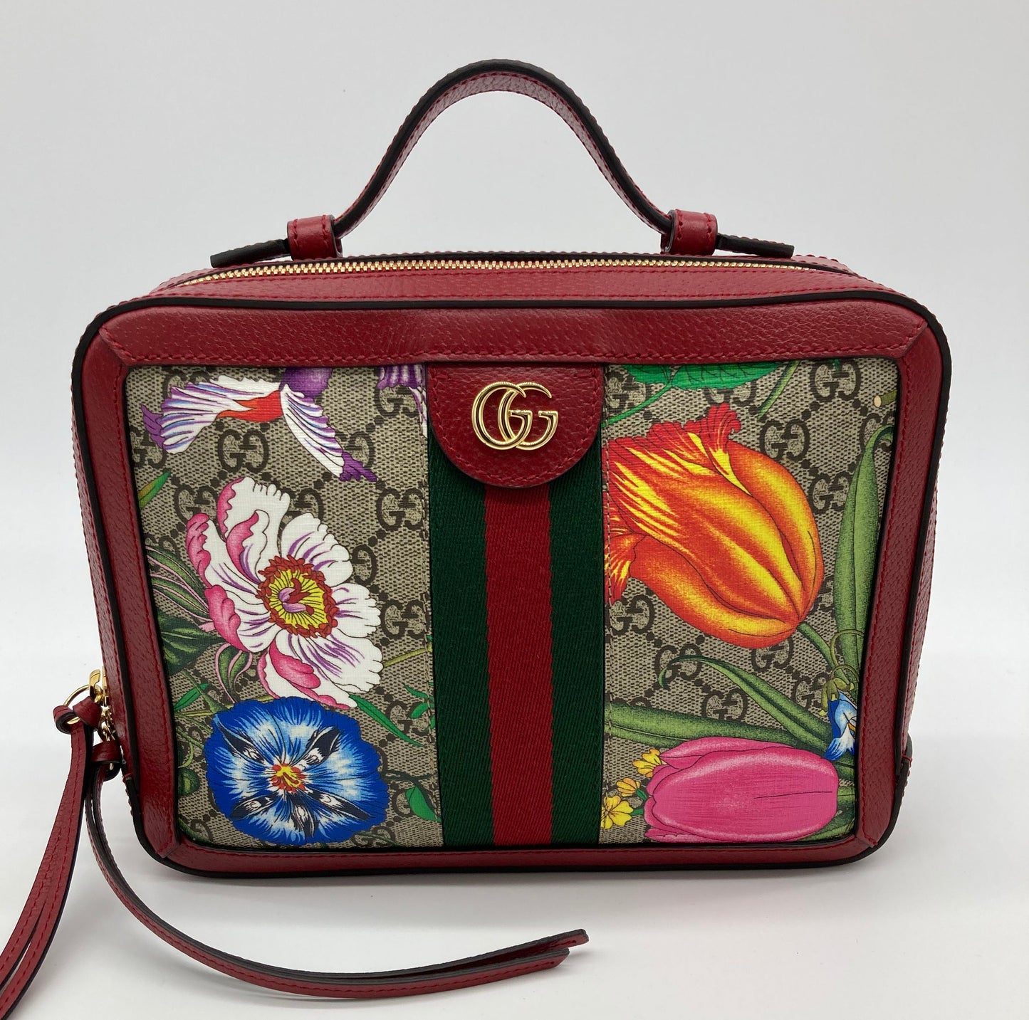 Gucci Ophidia Leather Canvas Crossbody Style 1