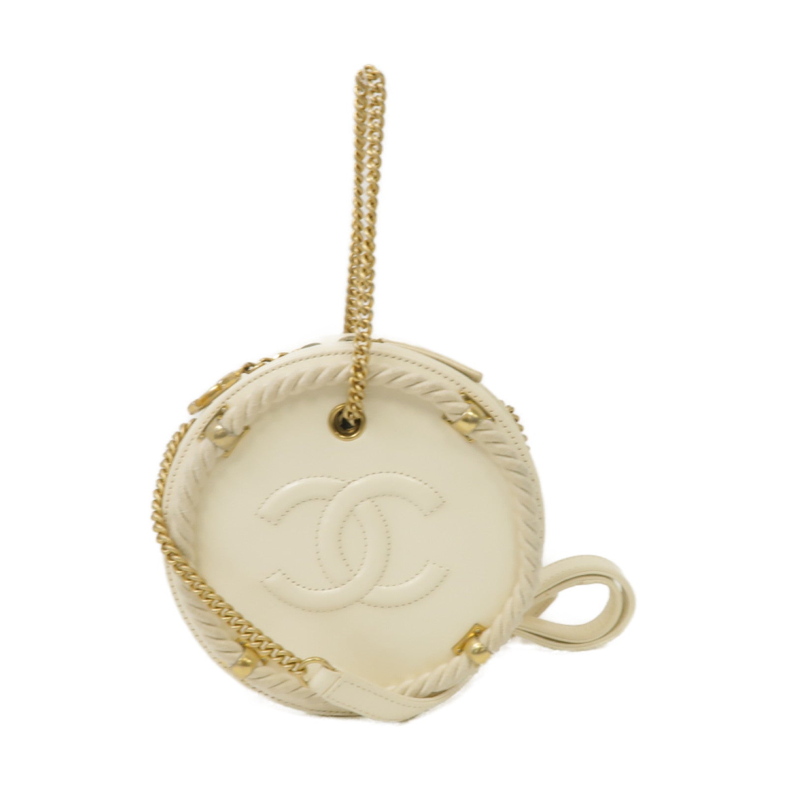 Chanel ÄêÊøÄÊ?õ ÊÉÄëËè±ÊºÁæäÁöÆÁöÆÈù©2 Way Shoulder BagÈáëÊ ø?Á±?Ëâ?