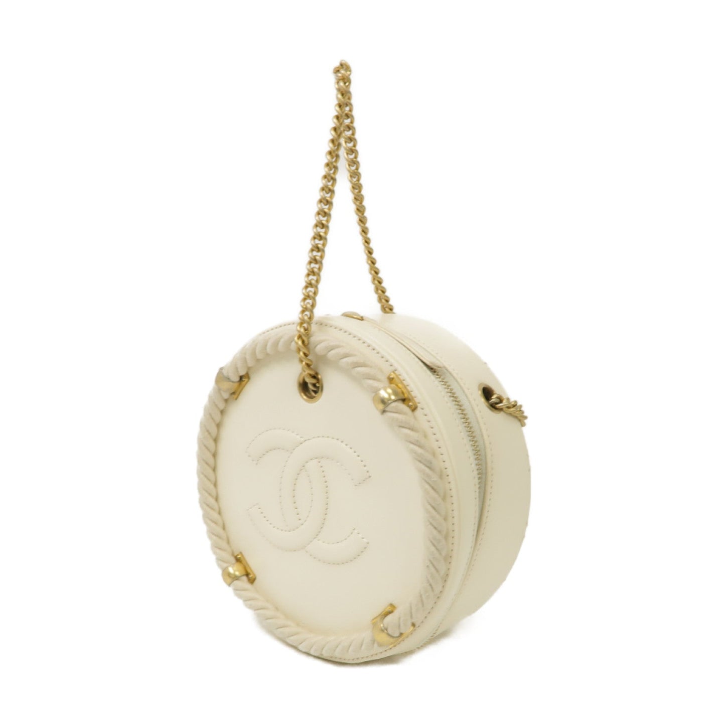 Chanel ÄêÊøÄÊ?õ ÊÉÄëËè±ÊºÁæäÁöÆÁöÆÈù©2 Way Shoulder BagÈáëÊ ø?Á±?Ëâ?