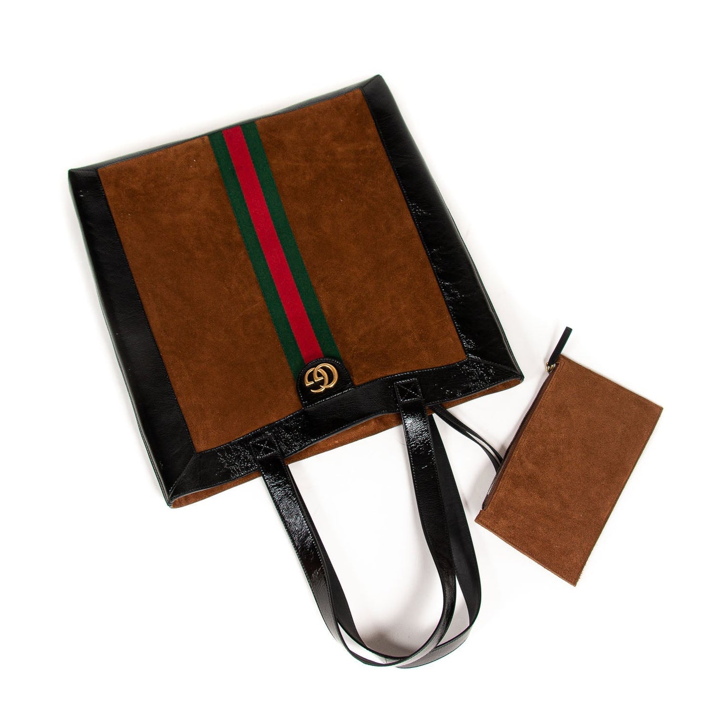 Gucci Ophidia Leather Suede Tote