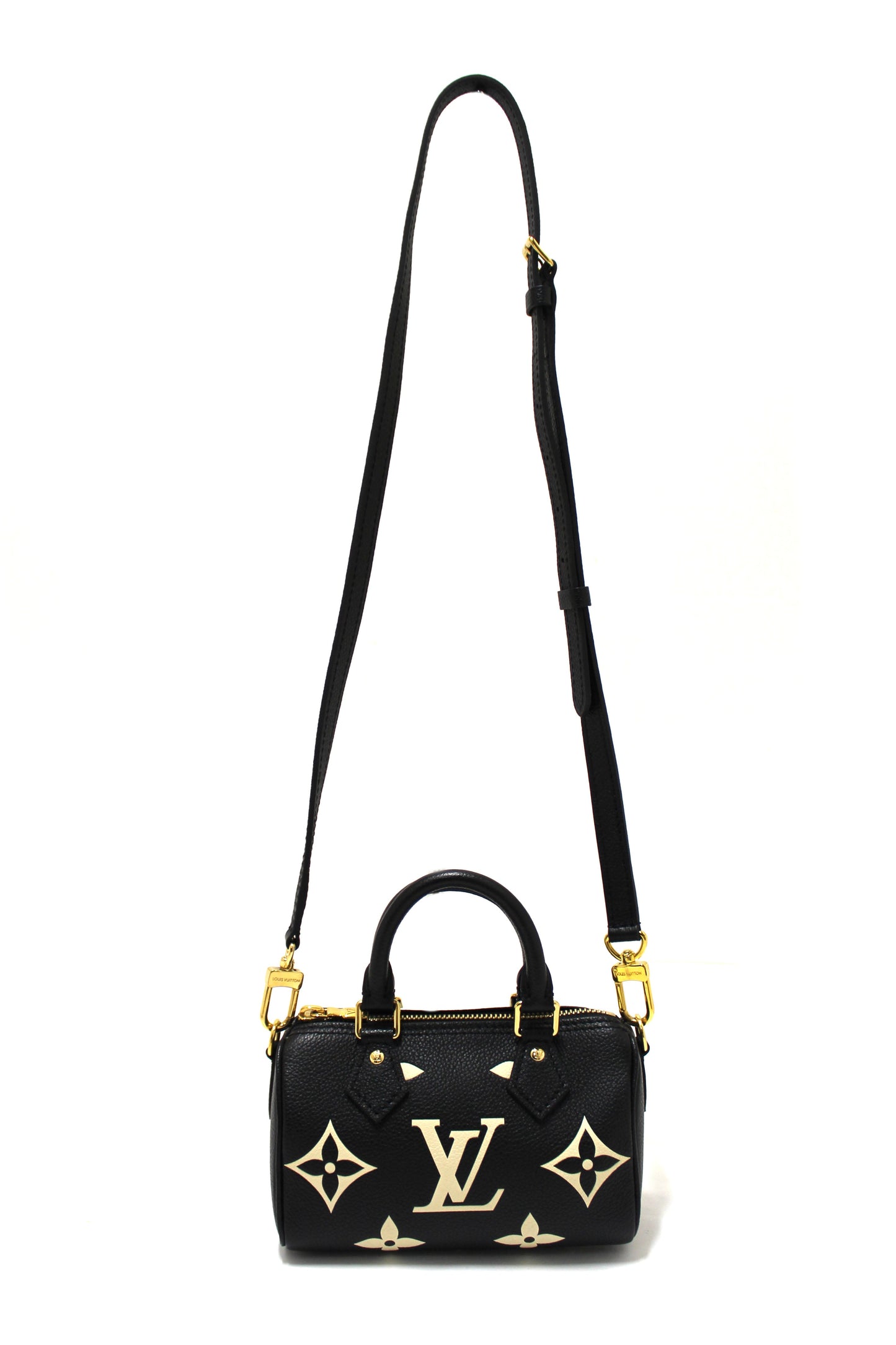 Louis Vuitton Monogram Black Empreinte Leather Nano Hand/Shoulder Bag
