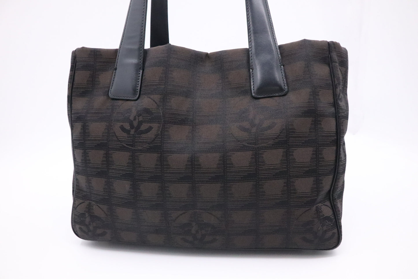 Chanel New Travel Line Tote Bag in Black Canvas