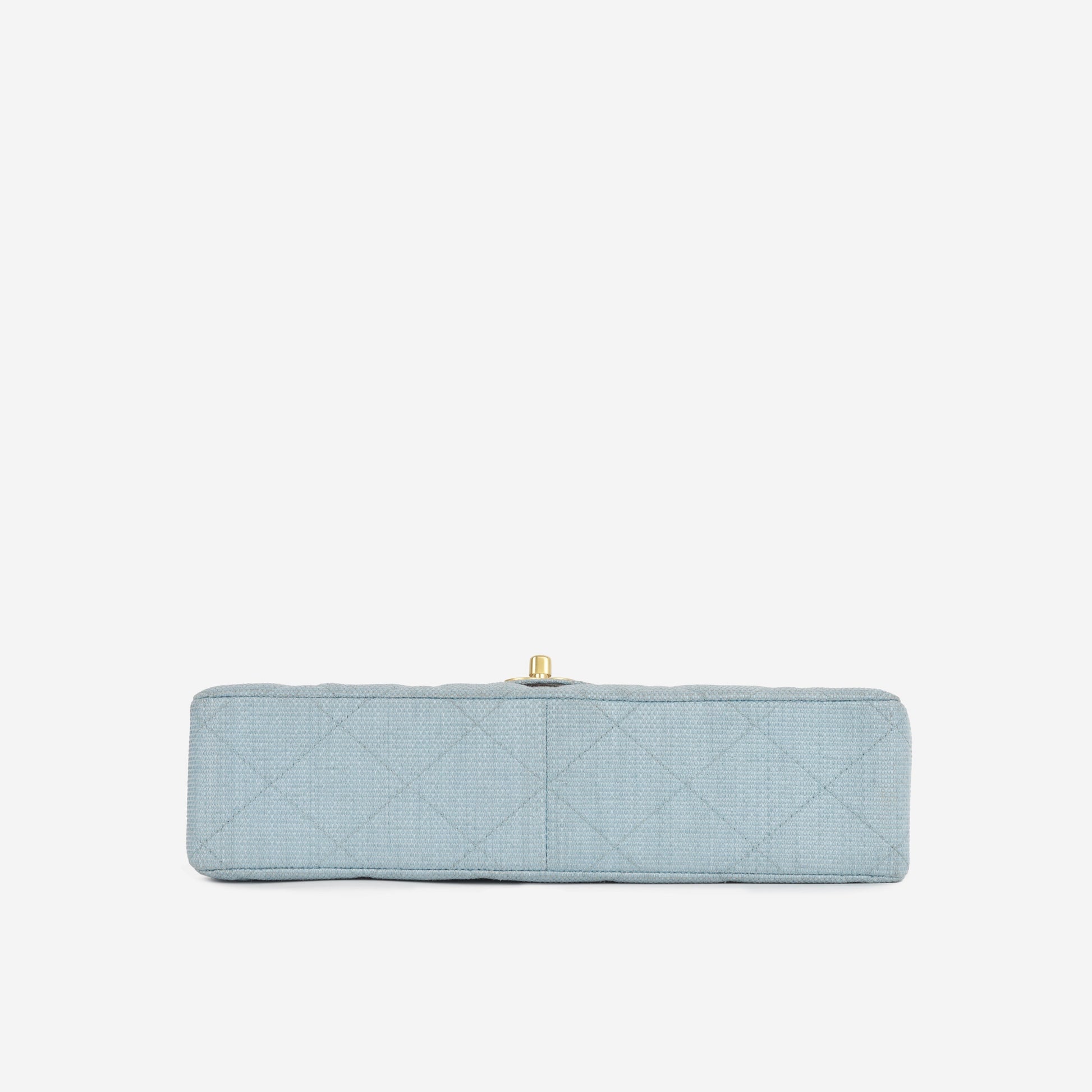 Chanel Classic Flap Bag - Blue Raffia