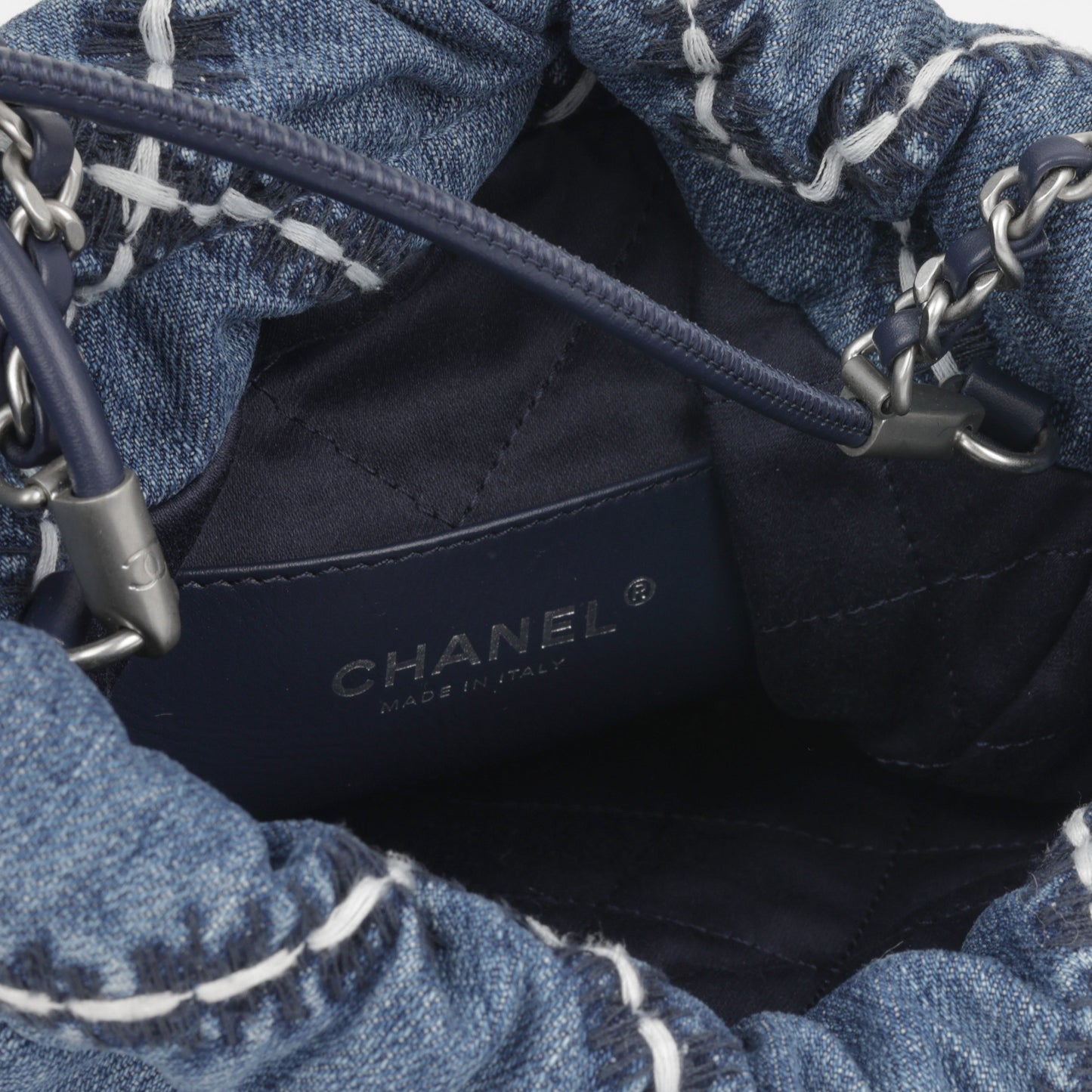 Chanel 22 Mini Handbag - Blue Denim