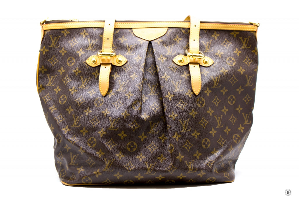 Louis Vuitton M40146 Monogram Palermo Brown Canvas GM Tote Bag Ghw