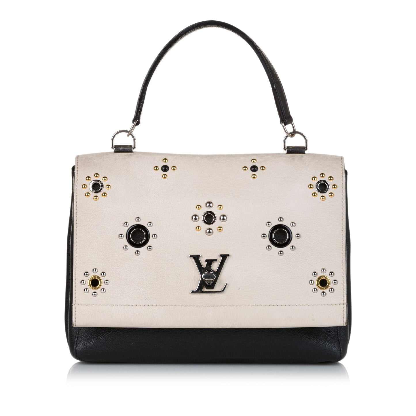 Louis Vuitton Mechanical Flowers LockMe II Studded Bicolor Leather