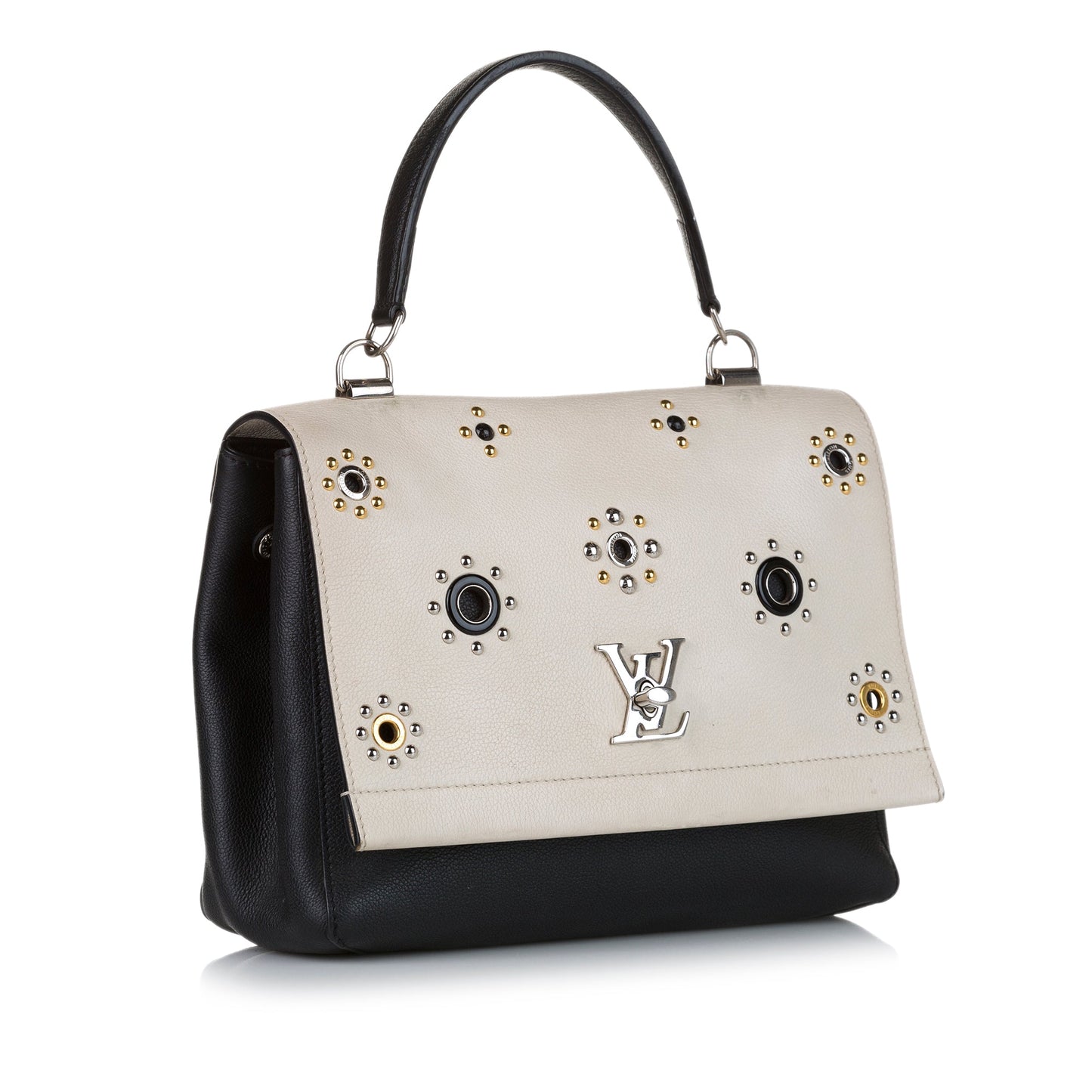 Louis Vuitton Mechanical Flowers LockMe II Studded Bicolor Leather