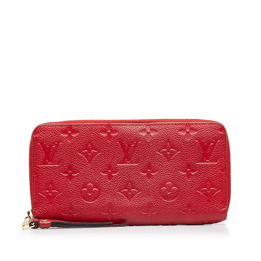 LOUIS VUITTON Monogram Empreinte Zippy Wallet Long Wallets