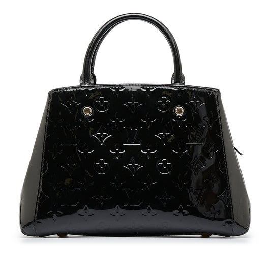 Louis Vuitton Montaigne BB Black Vernis
