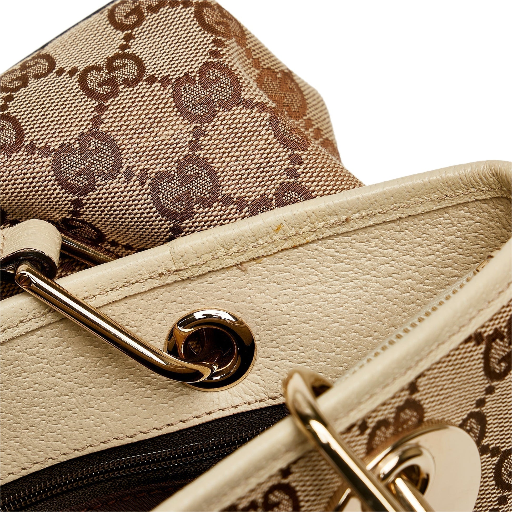 Gucci Leather Canvas Tote Style 40