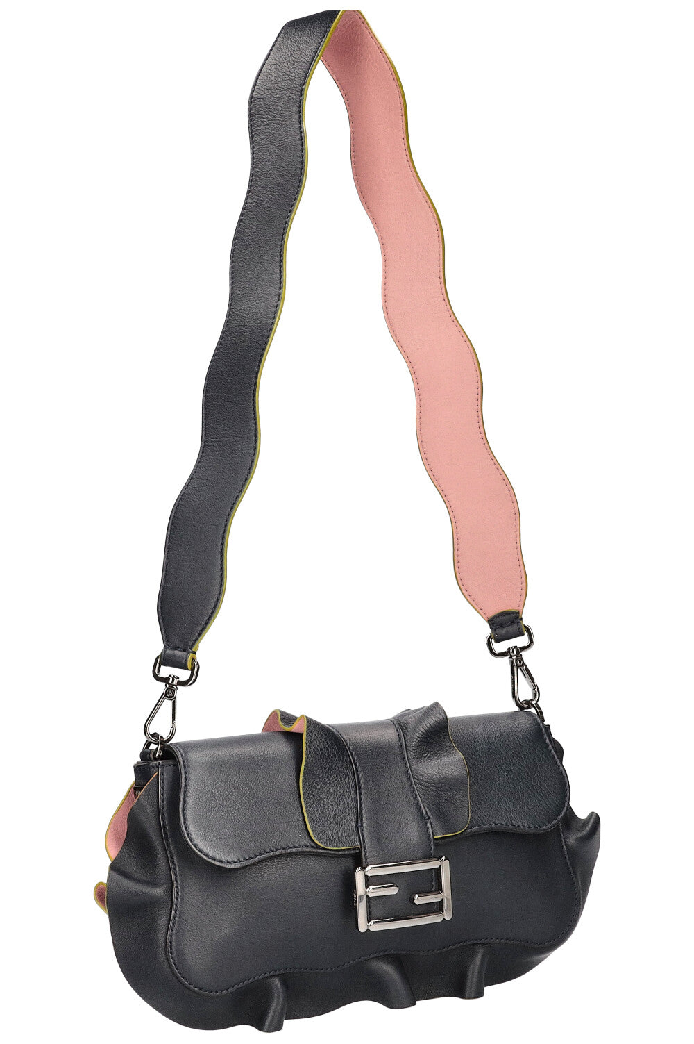 FENDI Wave Baguette Midnight Blue