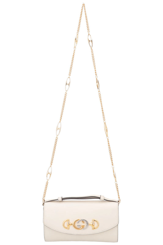 GUCCI Zumi Top Handle Wallet On Chain White