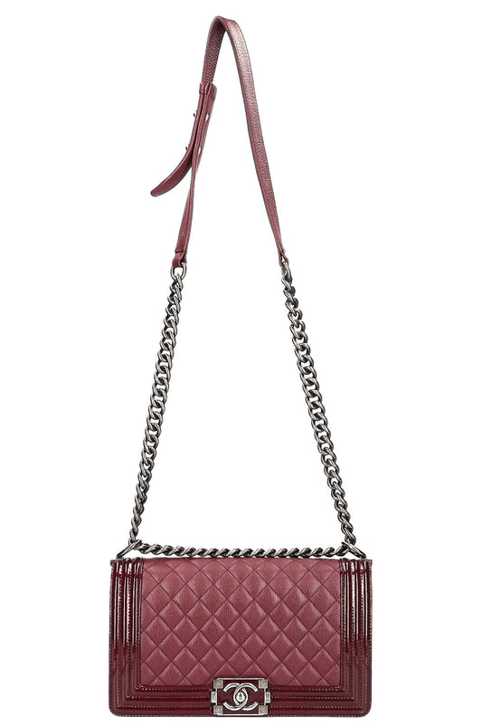 CHANEL Boy Bag Burgundy
