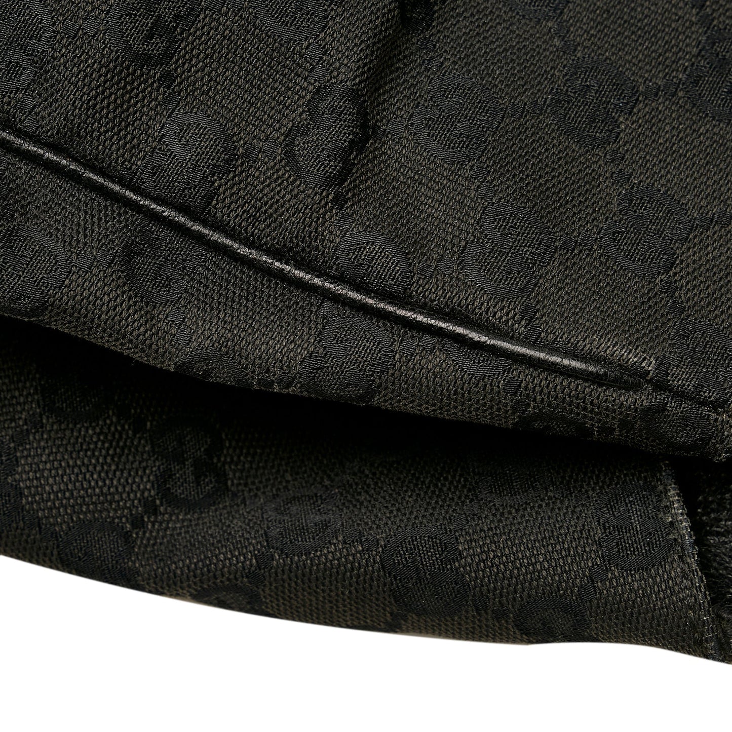 Gucci Leather Canvas Shoulder Bag
