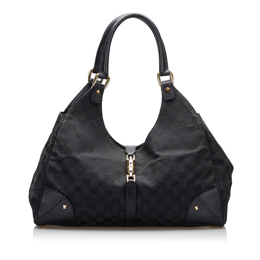 Gucci Leather Canvas Shoulder Bag