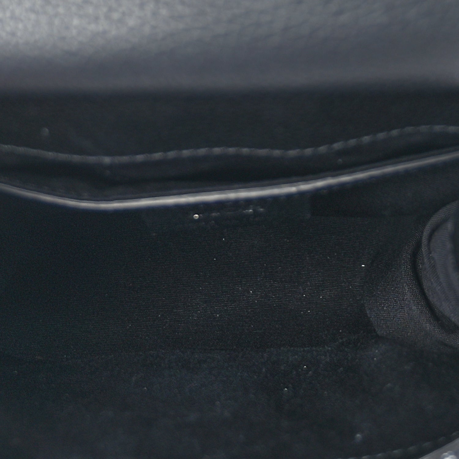 Christian Dior Grained Calfskin Oblique Mini Gallop Sling Bag Blue Black
