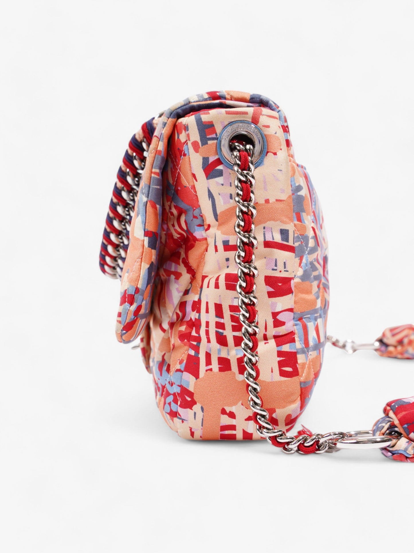 Chanel Foulard Flap Bag Multicoloured Fabric Large