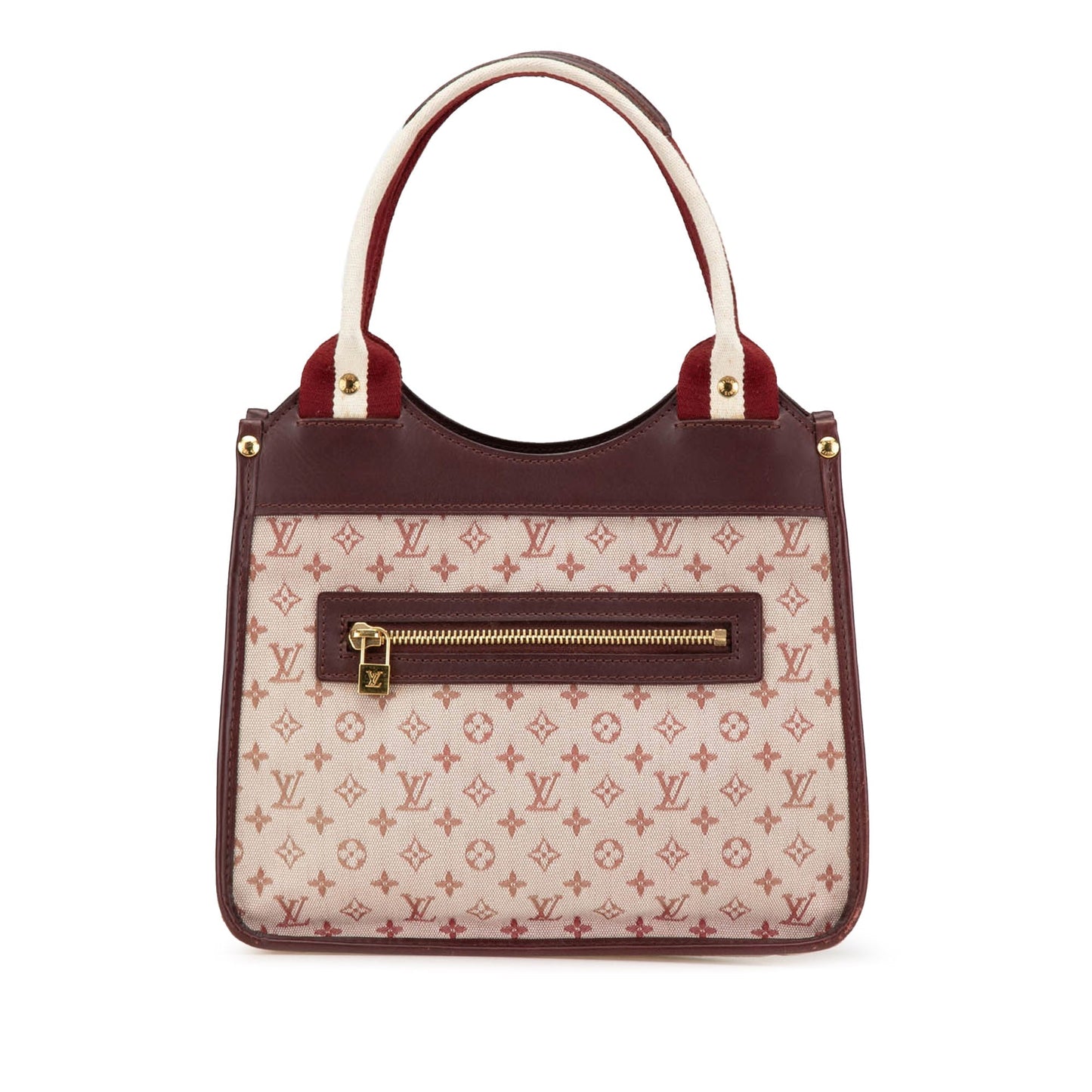 Red Louis Vuitton Monogram Mini Lin Kathleen Handbag