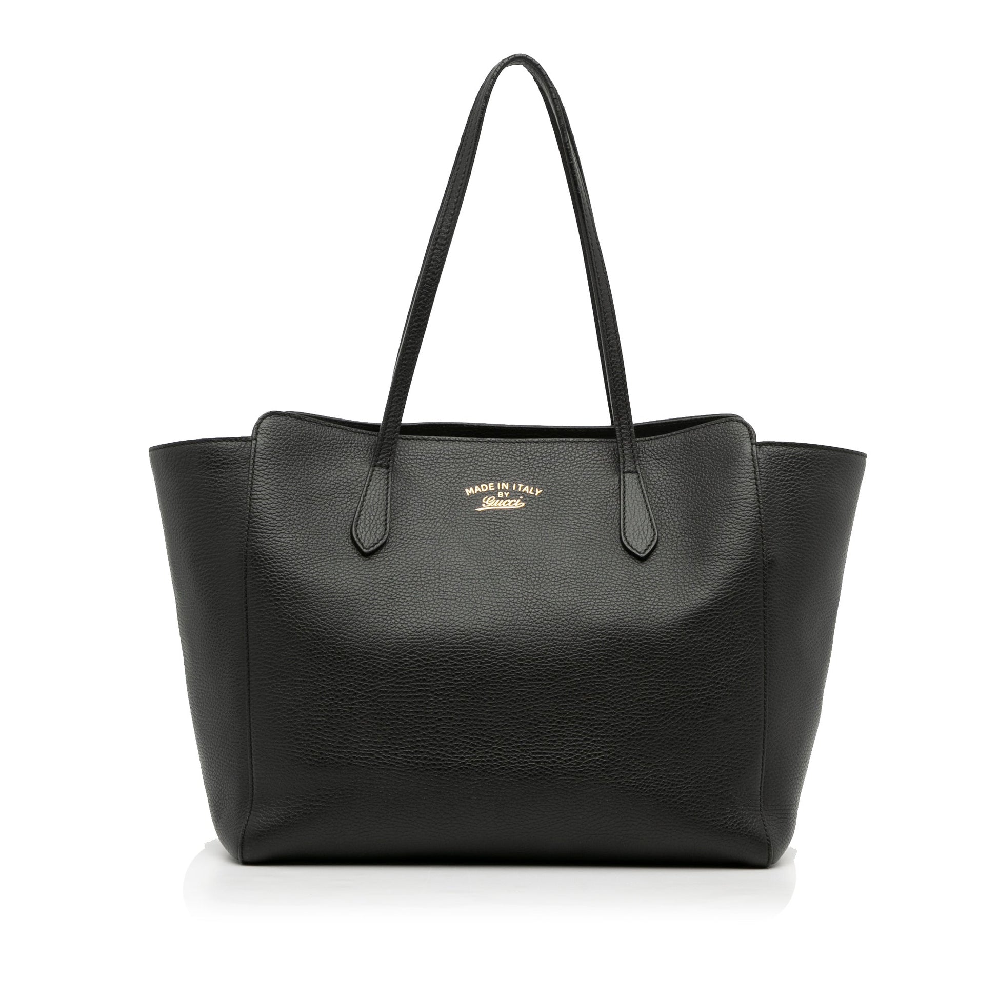 Gucci Black Leather Tote Style 13