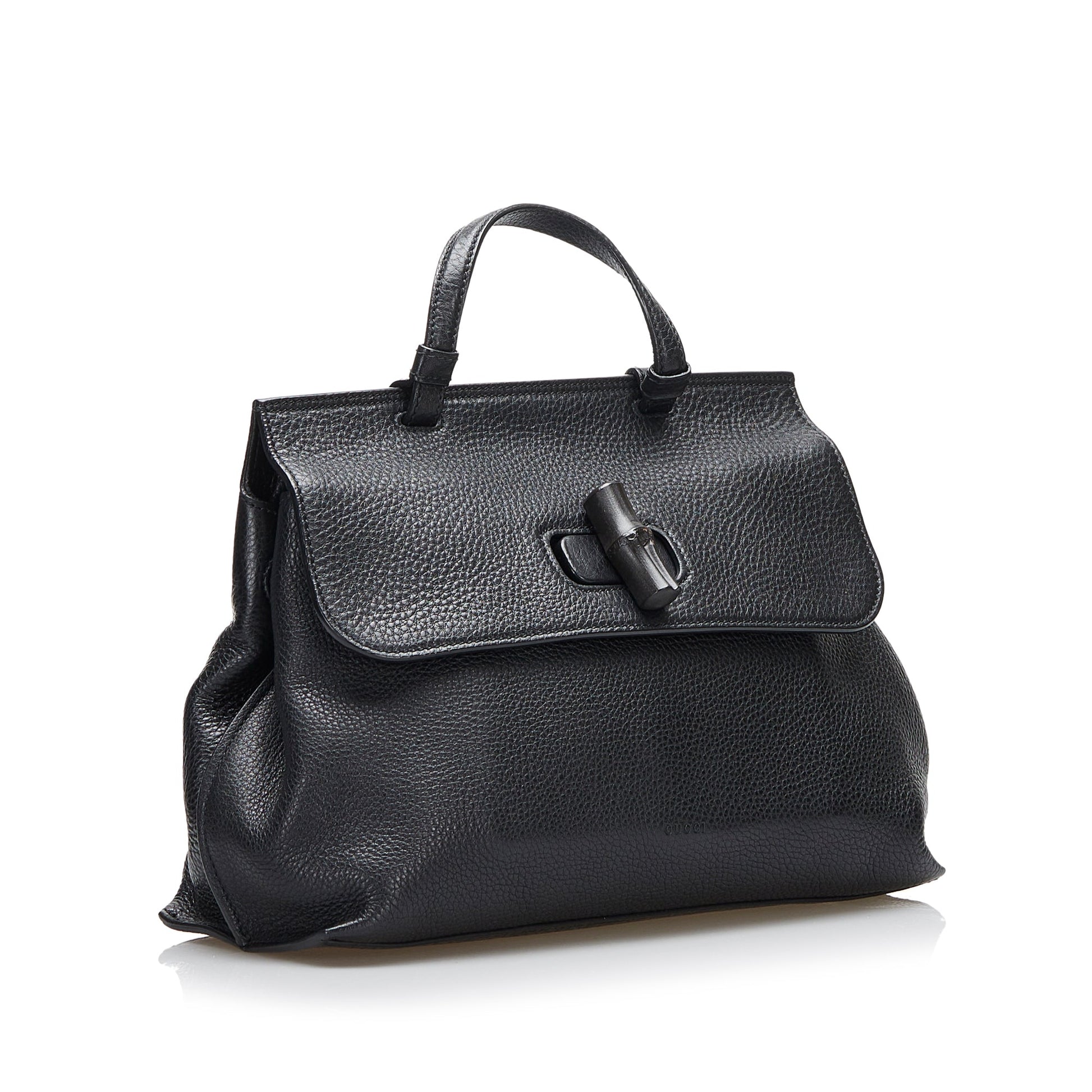 Gucci Twist Leather Top Handle Handbag