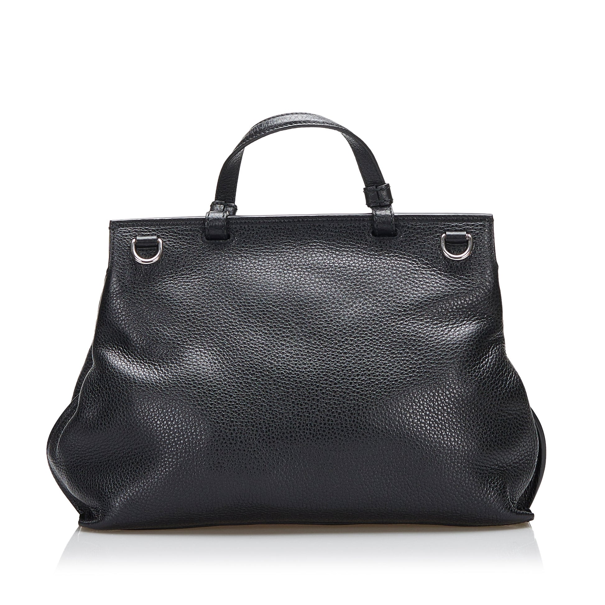 Gucci Twist Leather Top Handle Handbag