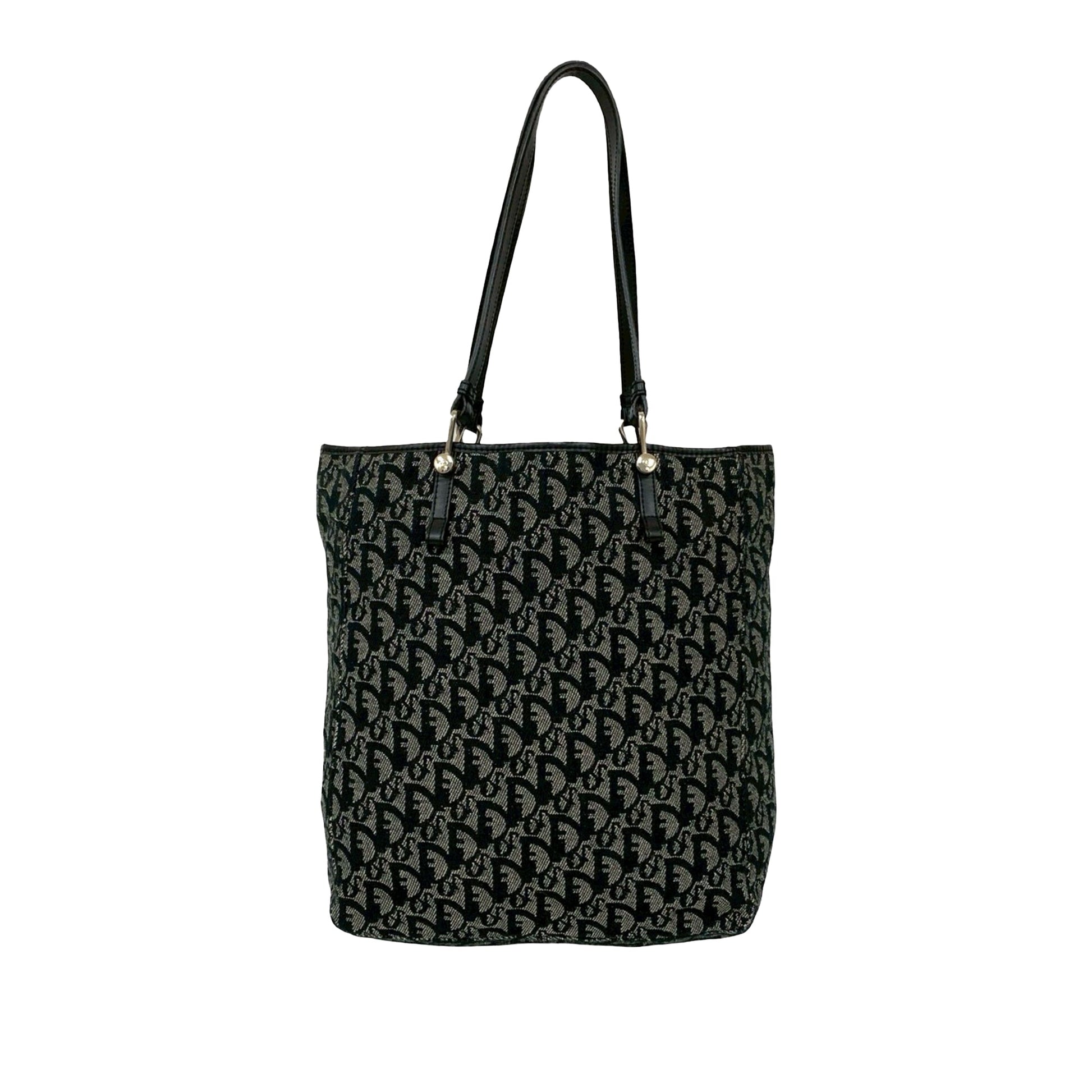 Black Dior Diorissimo Trotter Canvas Tote