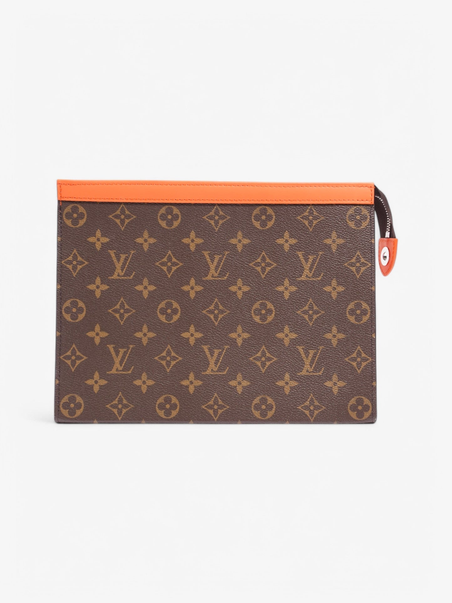 Louis Vuitton Pochette Voyage Monogram / Orange Coated Canvas MM