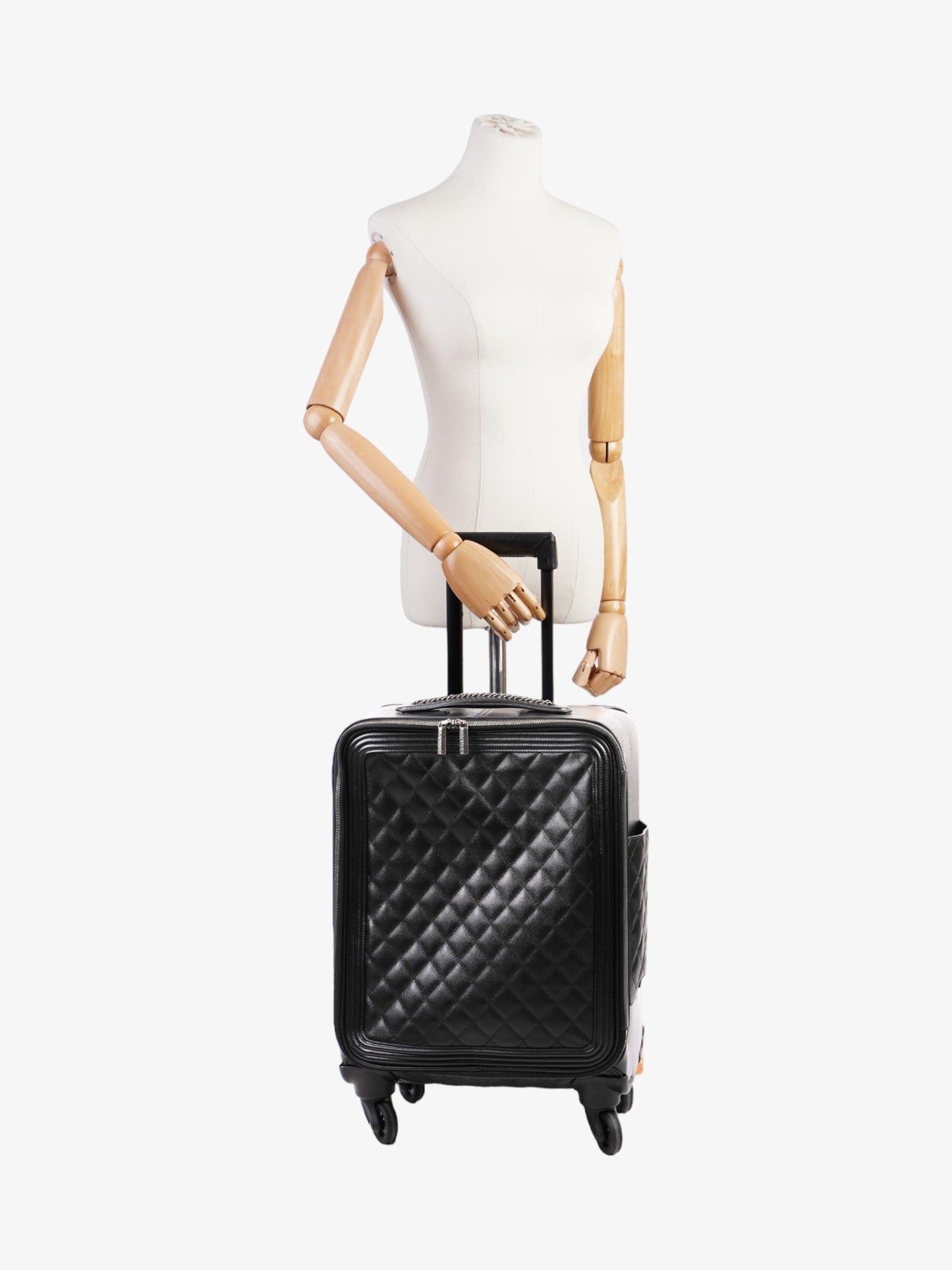 Chanel Caviar Quilted Cabin Bag Black Caviar Leather