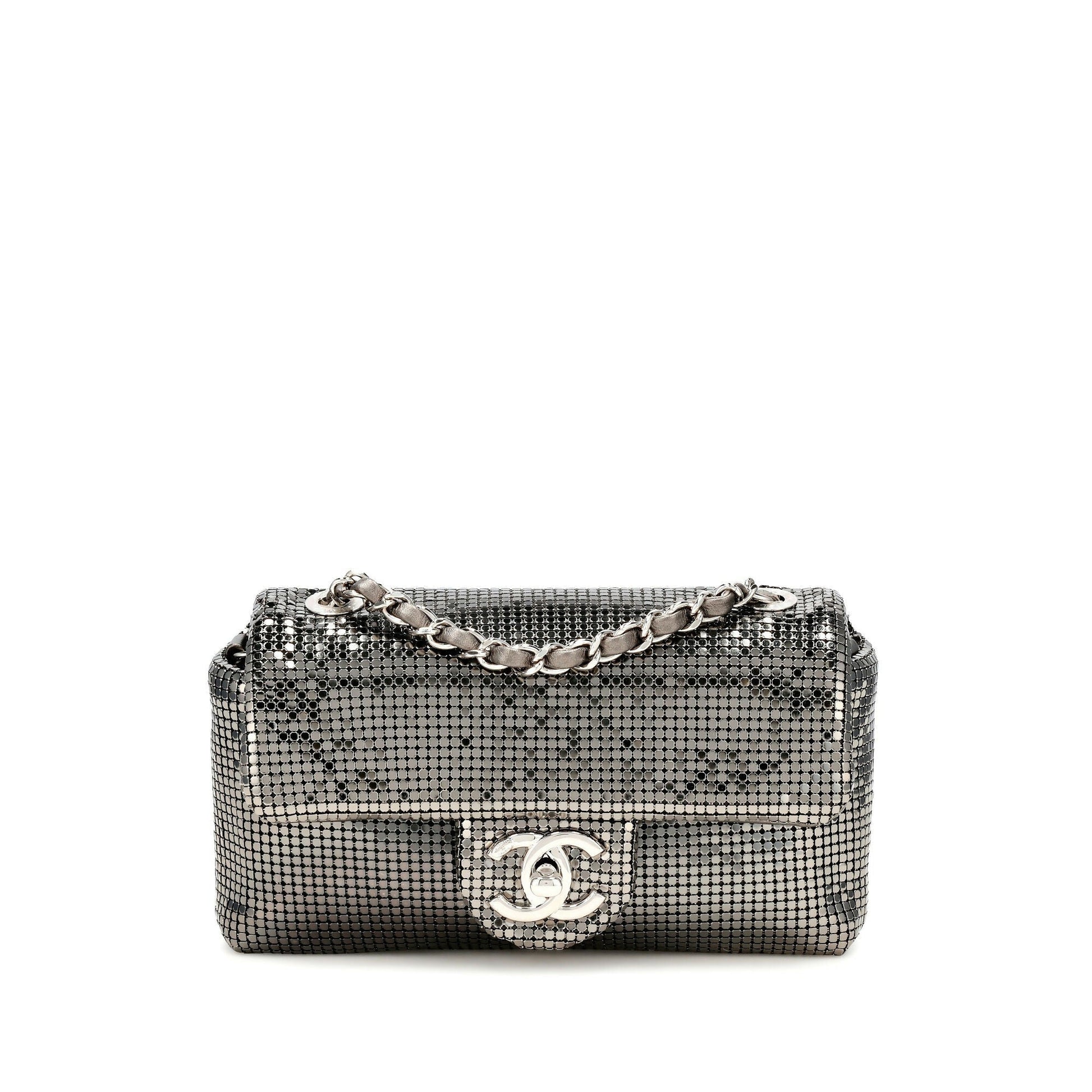 Chanel Metallic Mesh Mini Flap Bag