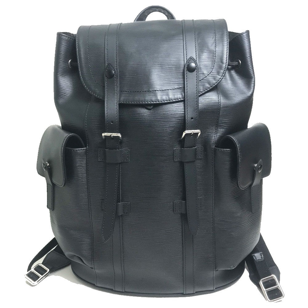 LOUIS VUITTON Backpack Epi Leather black Epi Christopher PM