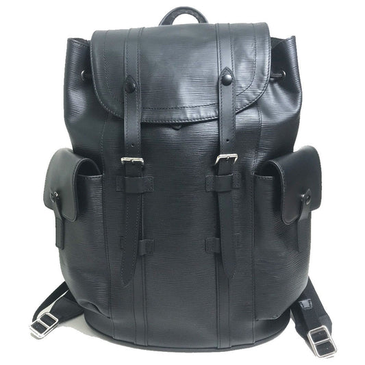 LOUIS VUITTON Backpack Epi Leather black Epi Christopher PM