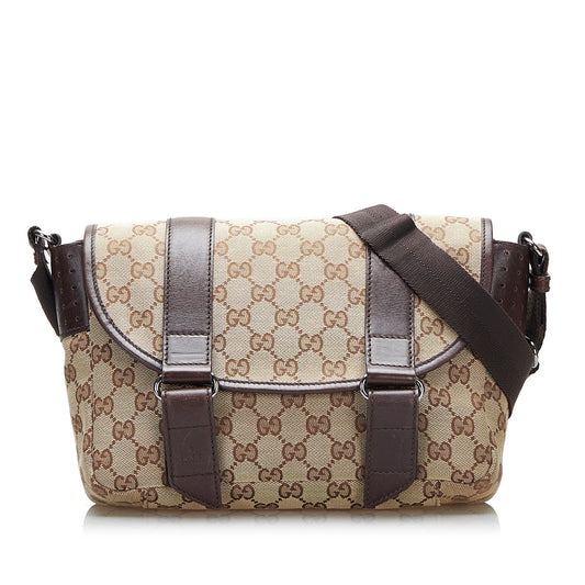 Gucci Leather Canvas Crossbody