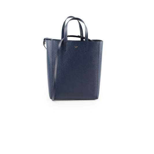 Luxury CELINE Navy Shopper Tote