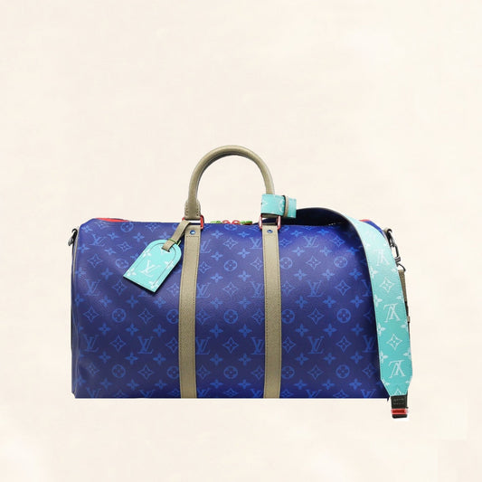 Louis Vuitton | Keepall 45 Monogram Pacific Blue Crossbody
